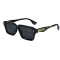 Black Square Sunglasses for Men & Women ELS2026S015-BLK