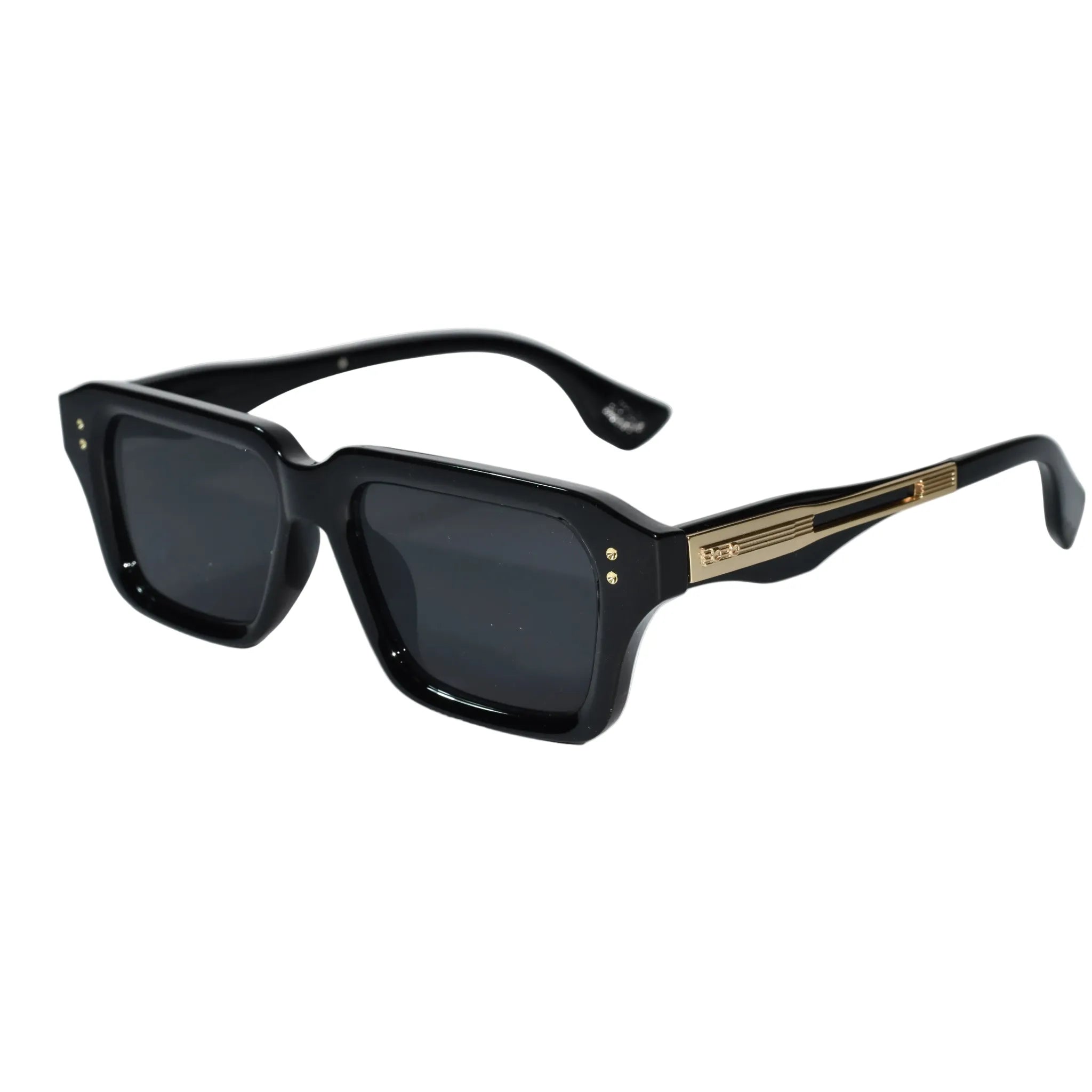 Black Square Sunglasses for Men & Women ELS2026S015-BLK