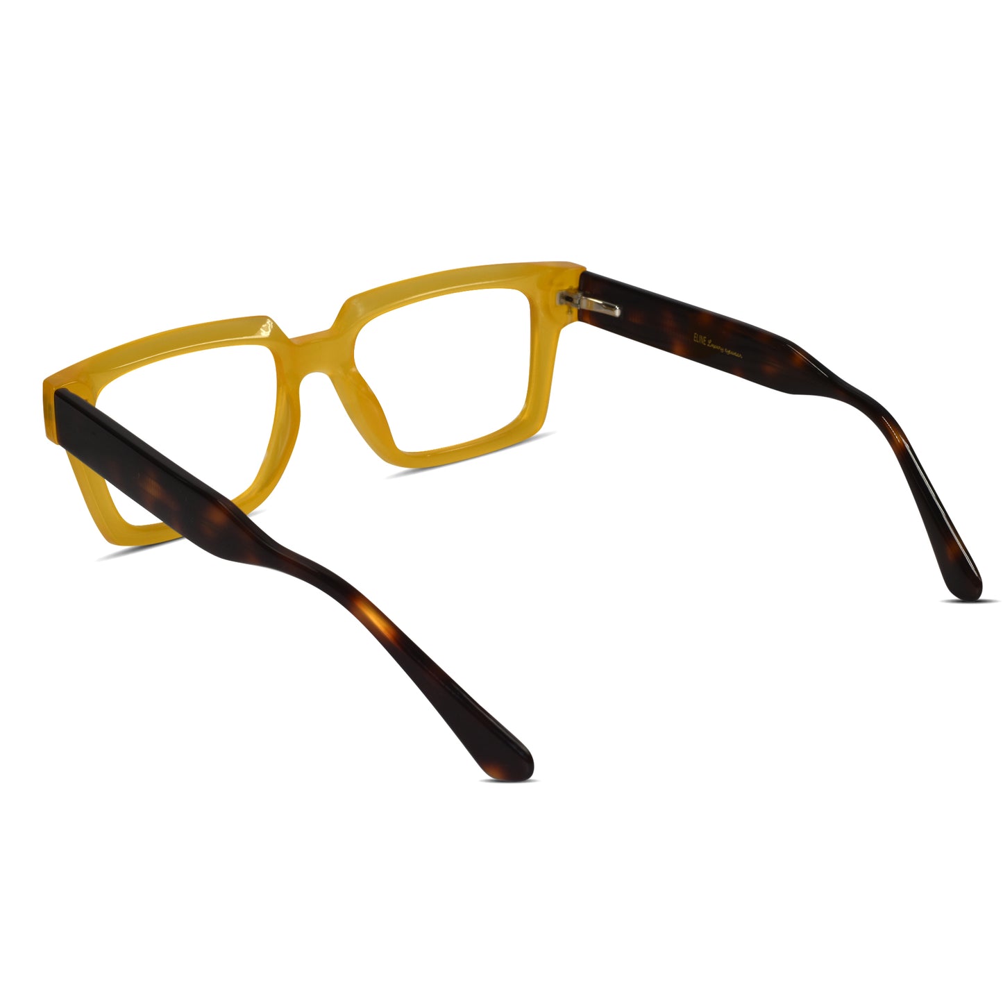 Bold Yellow Clip-on Eyeglasses for Men & Women