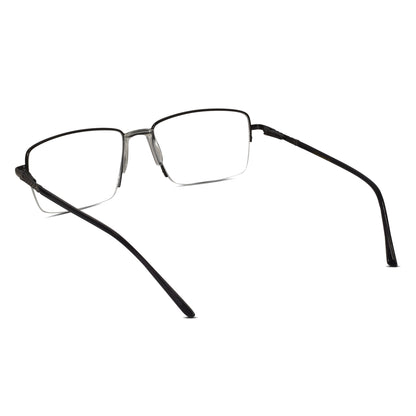 Designer Half Farme Reactngular Eyeglasses For Men