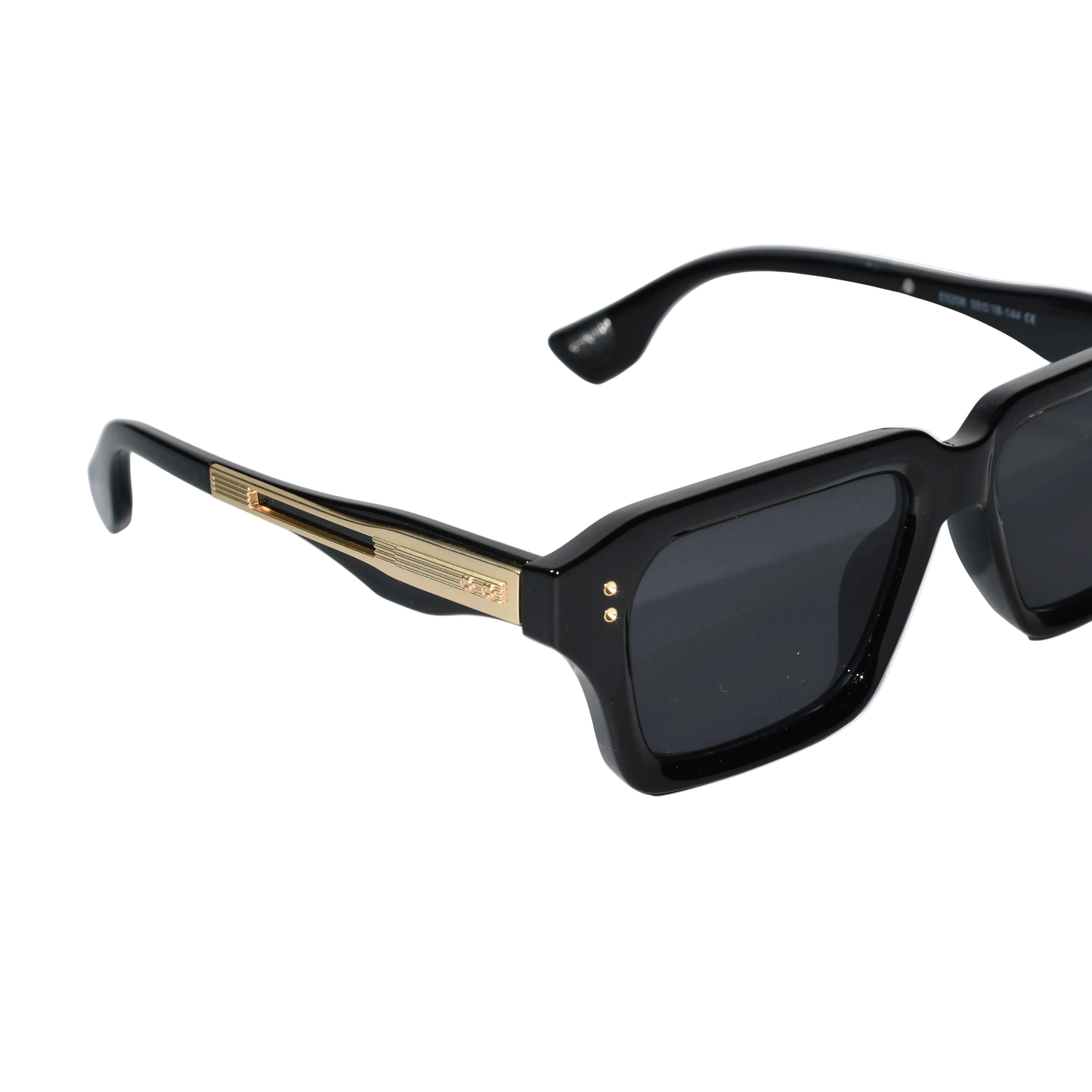 Black Square Sunglasses for Men & Women ELS2026S015-BLK