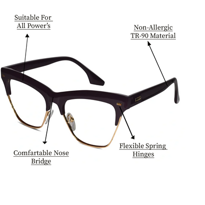 Black Cat eye Eyeglasses For Women
