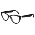 Bluetooth Smart Black Cat-Eye Eyeglasses For Women LKE333-BLK