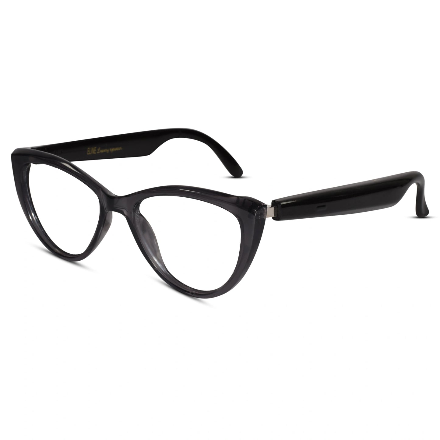 Smart Black Cat-Eye Eyeglasses For Women