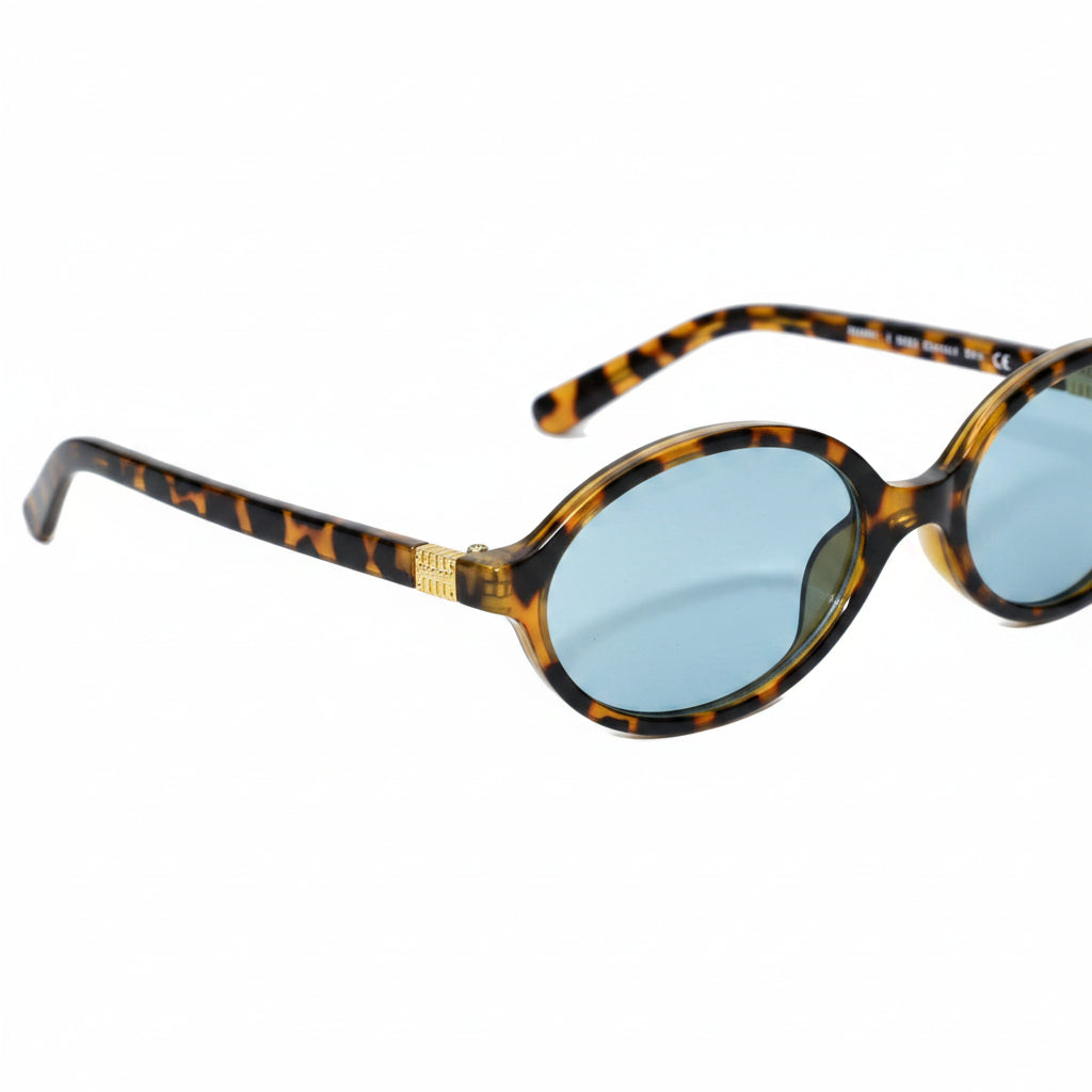 Premium Round Sunglasses for Women ELS2026S018-DA BRN