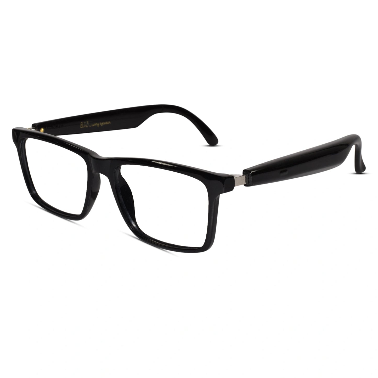 Front view of Smart Rectangular Eyeglasses for men – sleek full-rim frame for daily wear