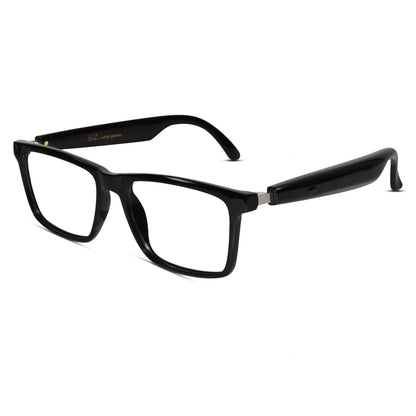 Front view of Smart Rectangular Eyeglasses for men – sleek full-rim frame for daily wear