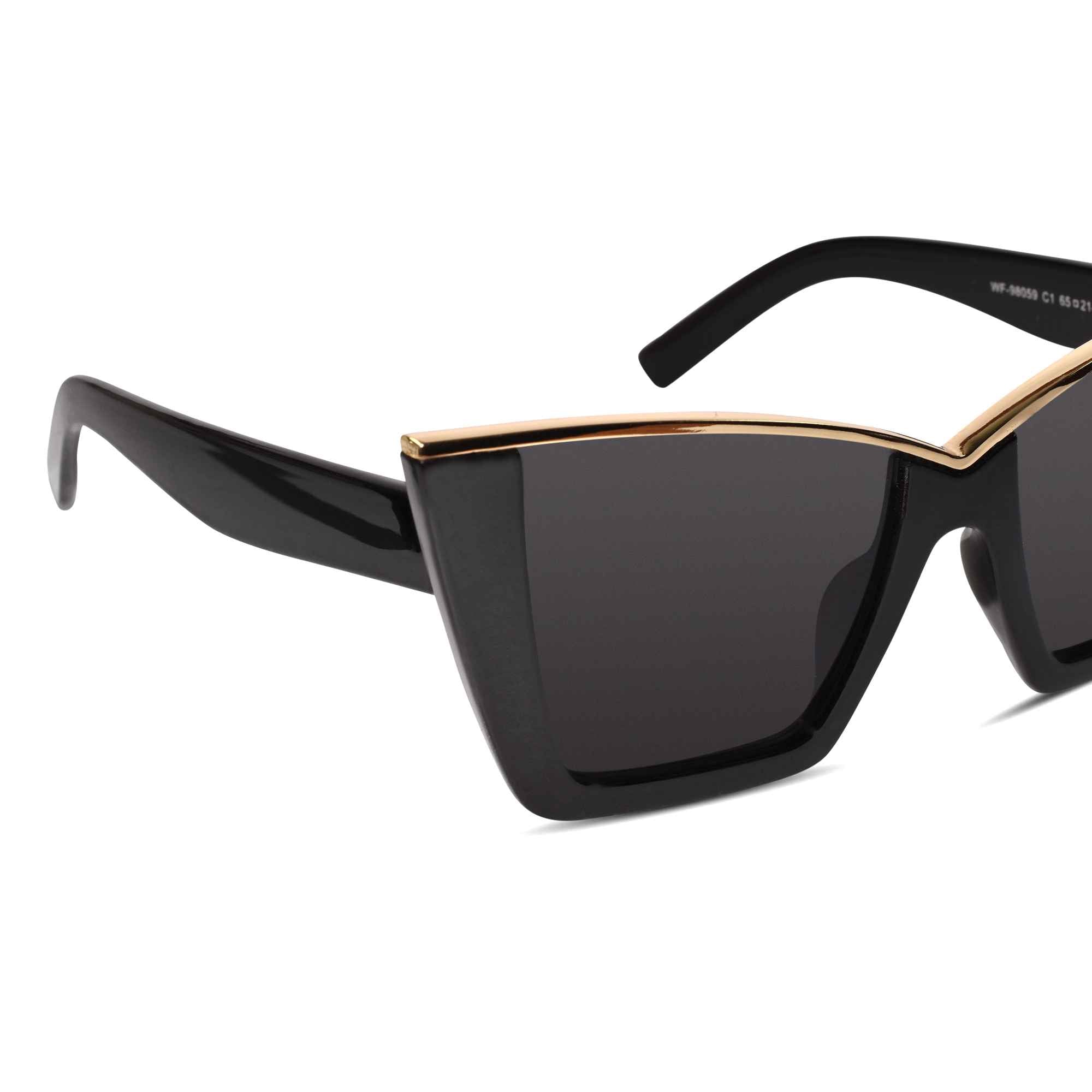 Black Cat eye Oversize sunglasses for women