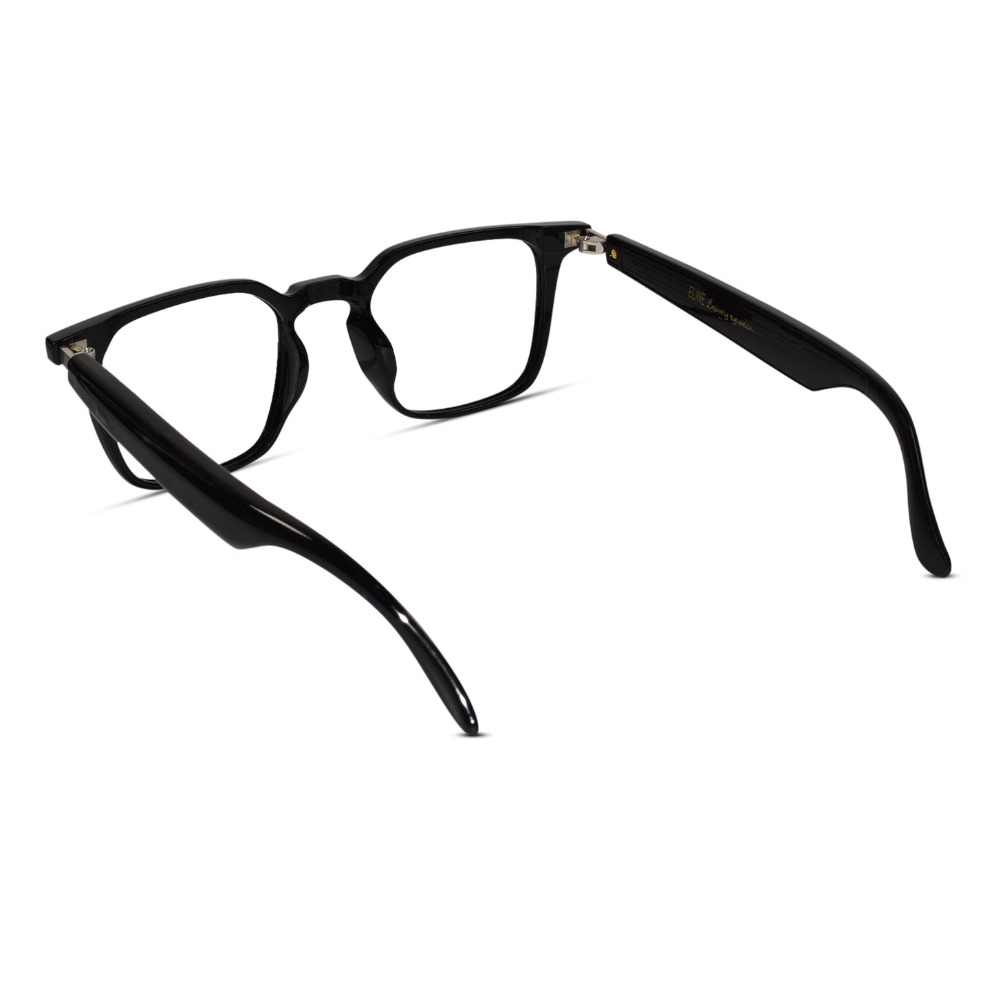 Smart Black Square Eyeglasses For Men
