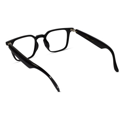 Smart Black Square Eyeglasses For Men