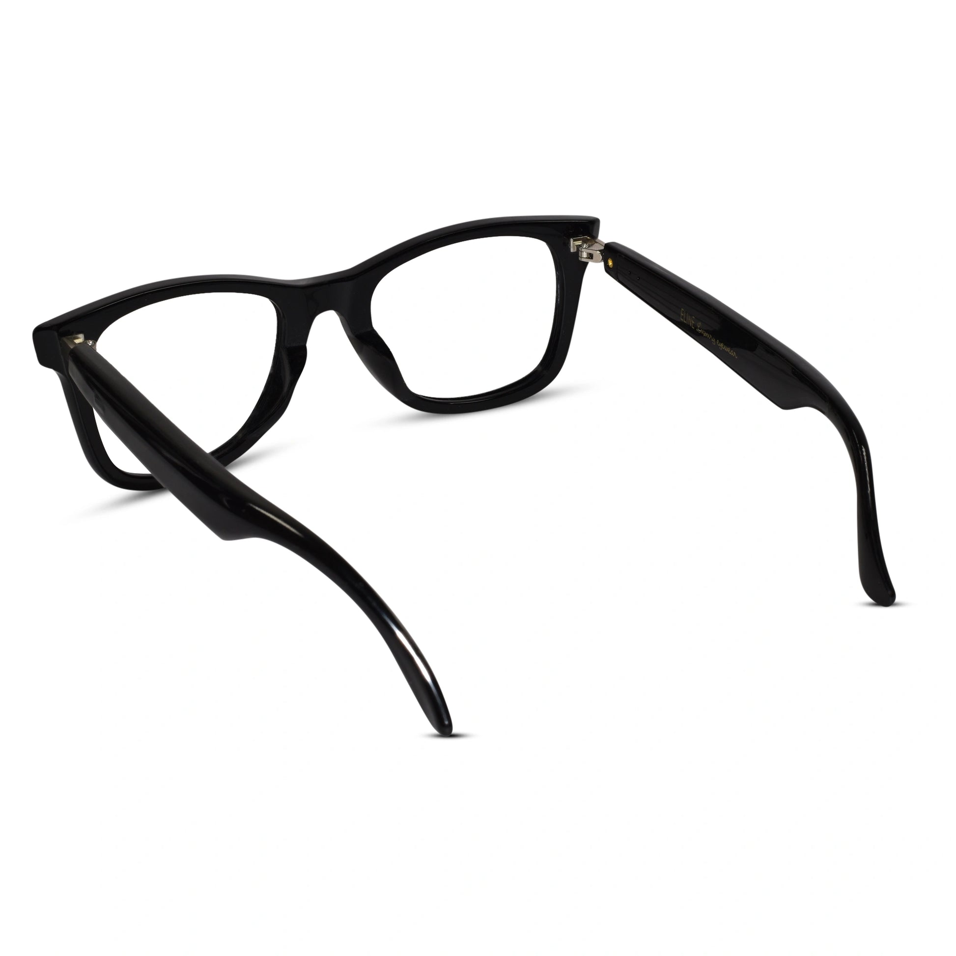 Back view of Smart Wayfarer eyeglasses, perfect for cheap eyeglasses online with a trendy appeal. Gives an aesthetic look  to both men and women