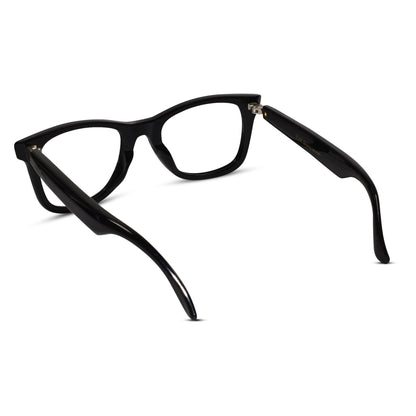 Back view of Smart Wayfarer eyeglasses, perfect for cheap eyeglasses online with a trendy appeal. Gives an aesthetic look  to both men and women