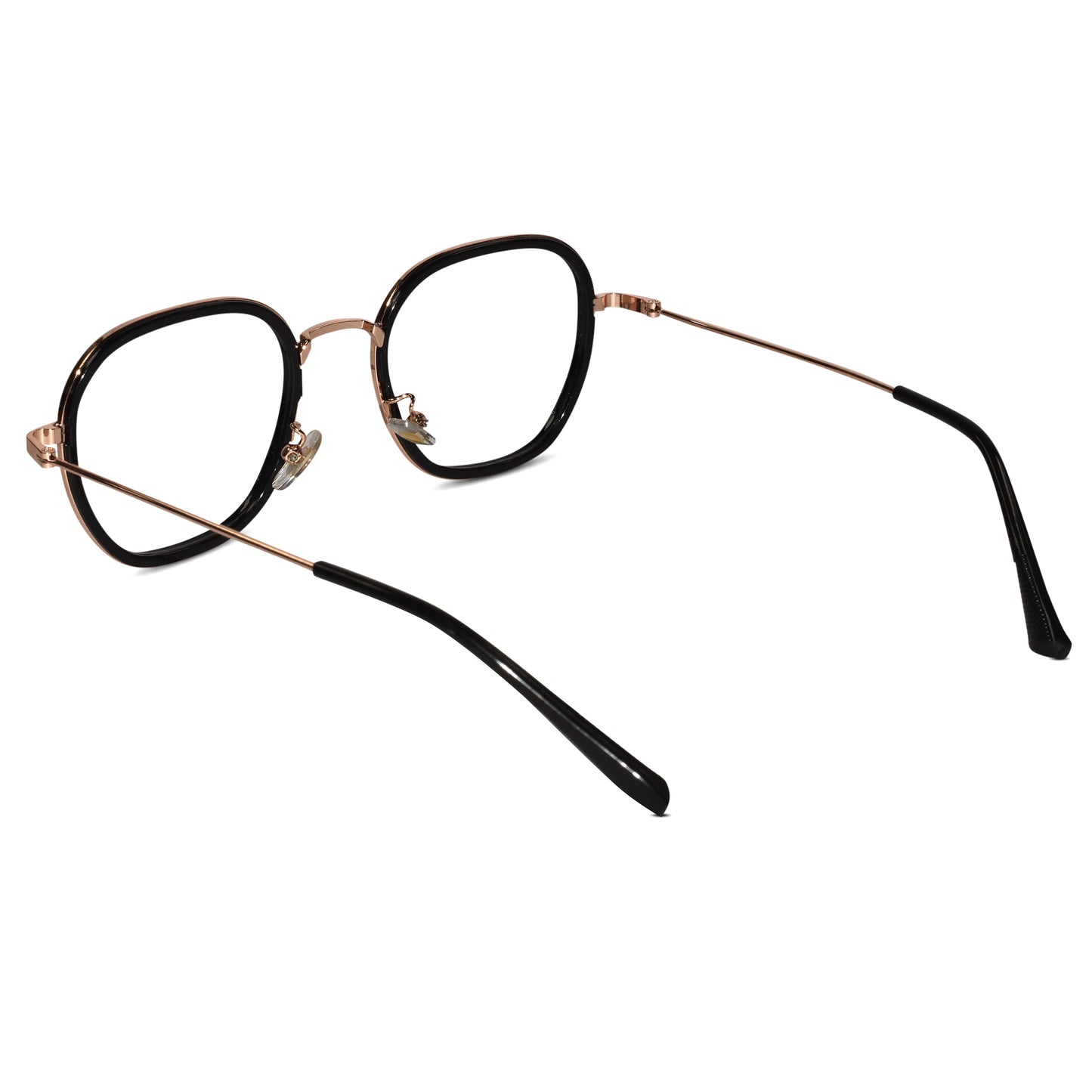 Rose Gold Round Shape Eyeglasses For Men & Women