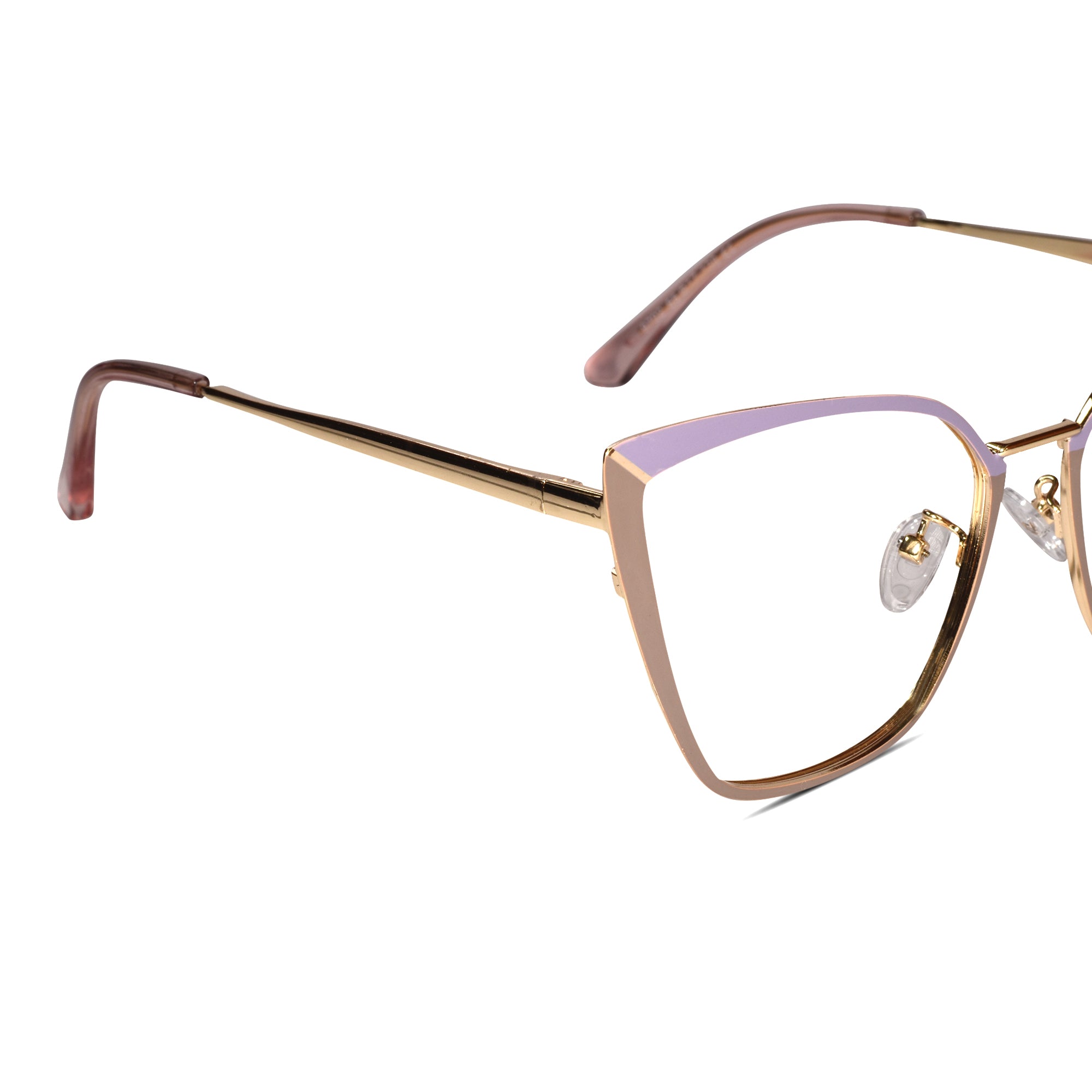 Crystal Purpl Cat eye Eyeglasses For Women LKE9702-PURPL