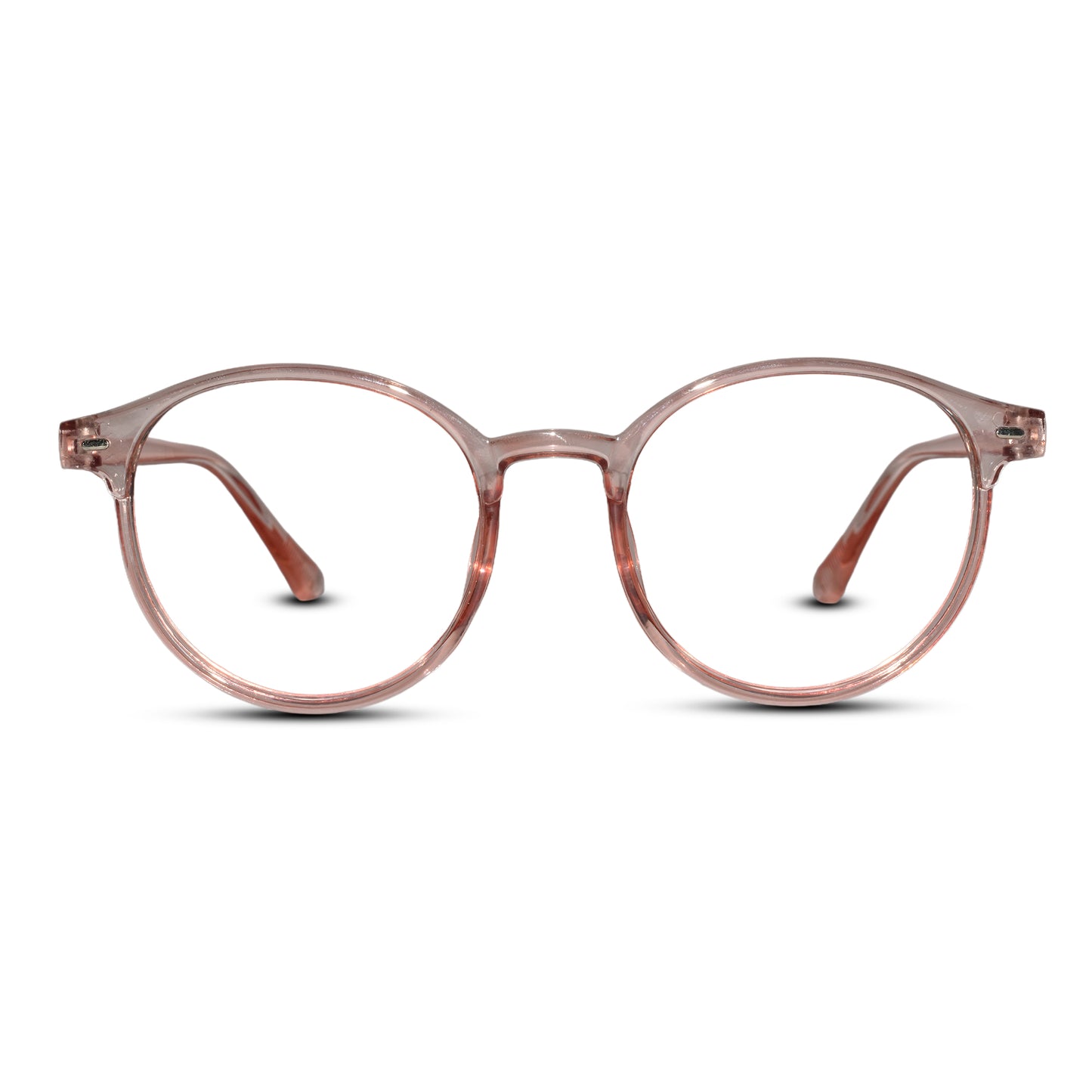 Transparent Round Pink Glasses