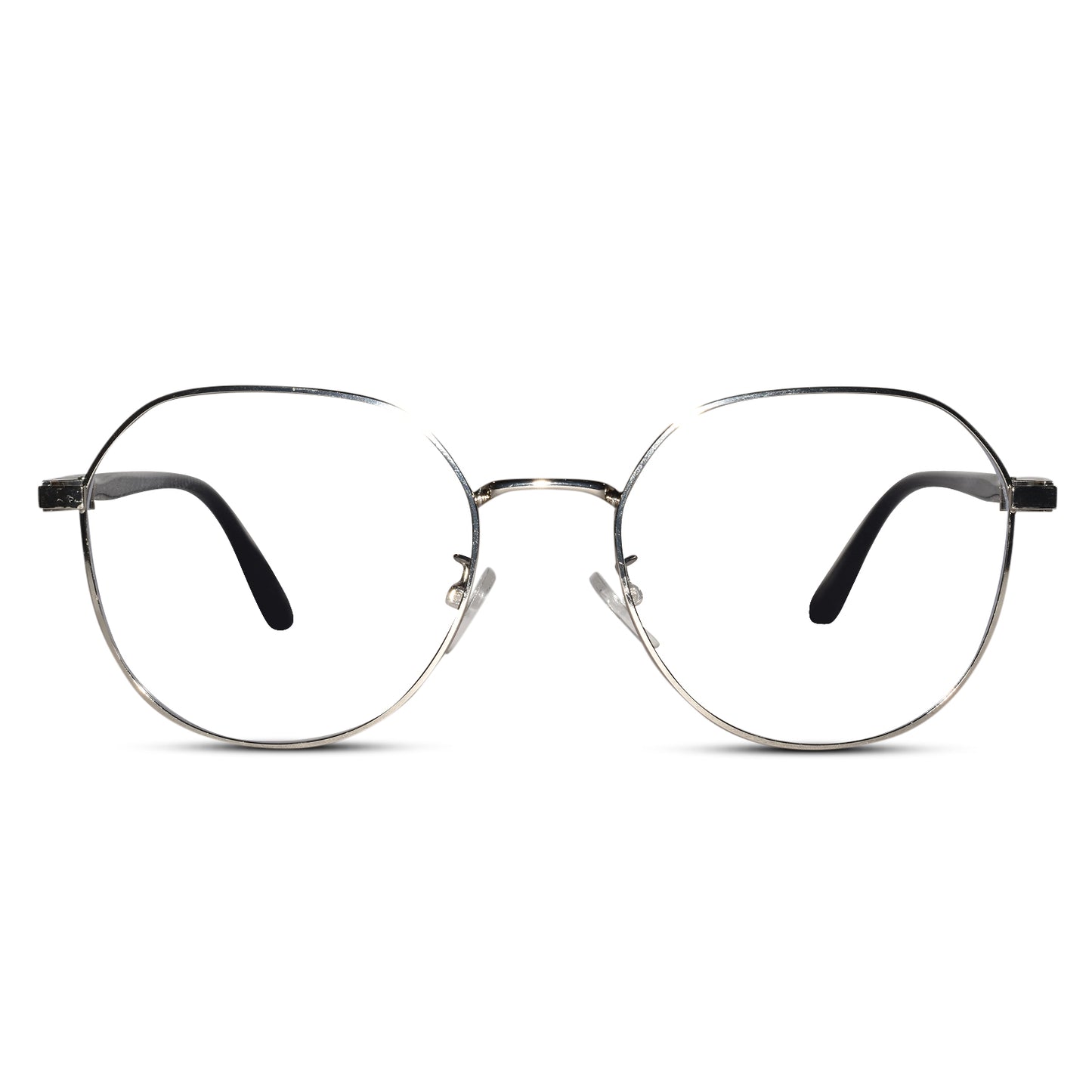 Silver Round Eyeglasses For Women