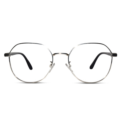 Silver Round Eyeglasses For Women
