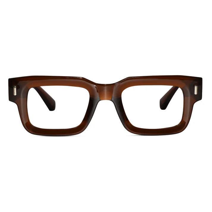 Bold Grey Wayfarer Eyeglasses For Men & Women