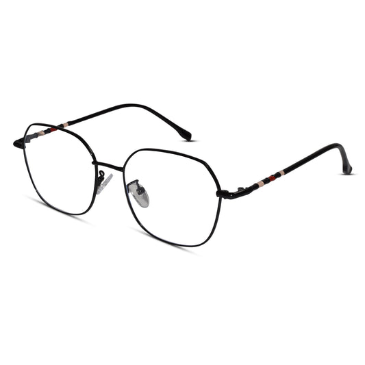 Metal Square Full Frame Bluecut  Eyeglasses