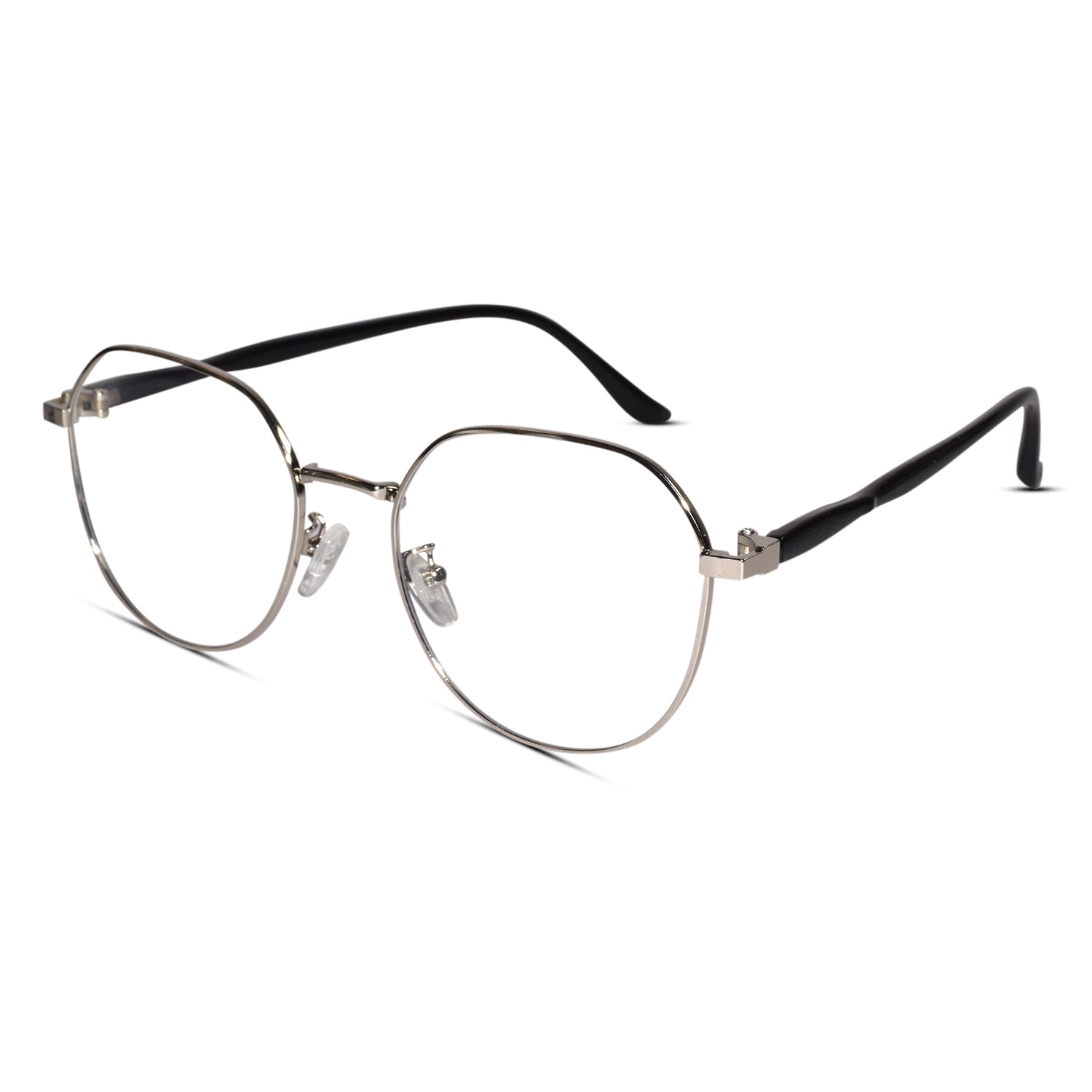 Silver Round Eyeglasses For Women
