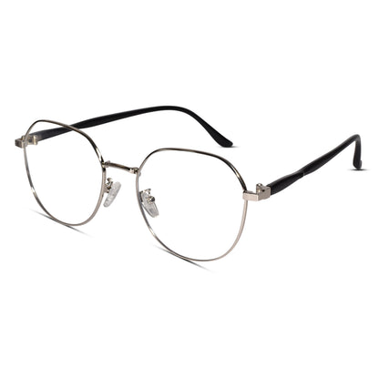 Silver Round Eyeglasses For Women