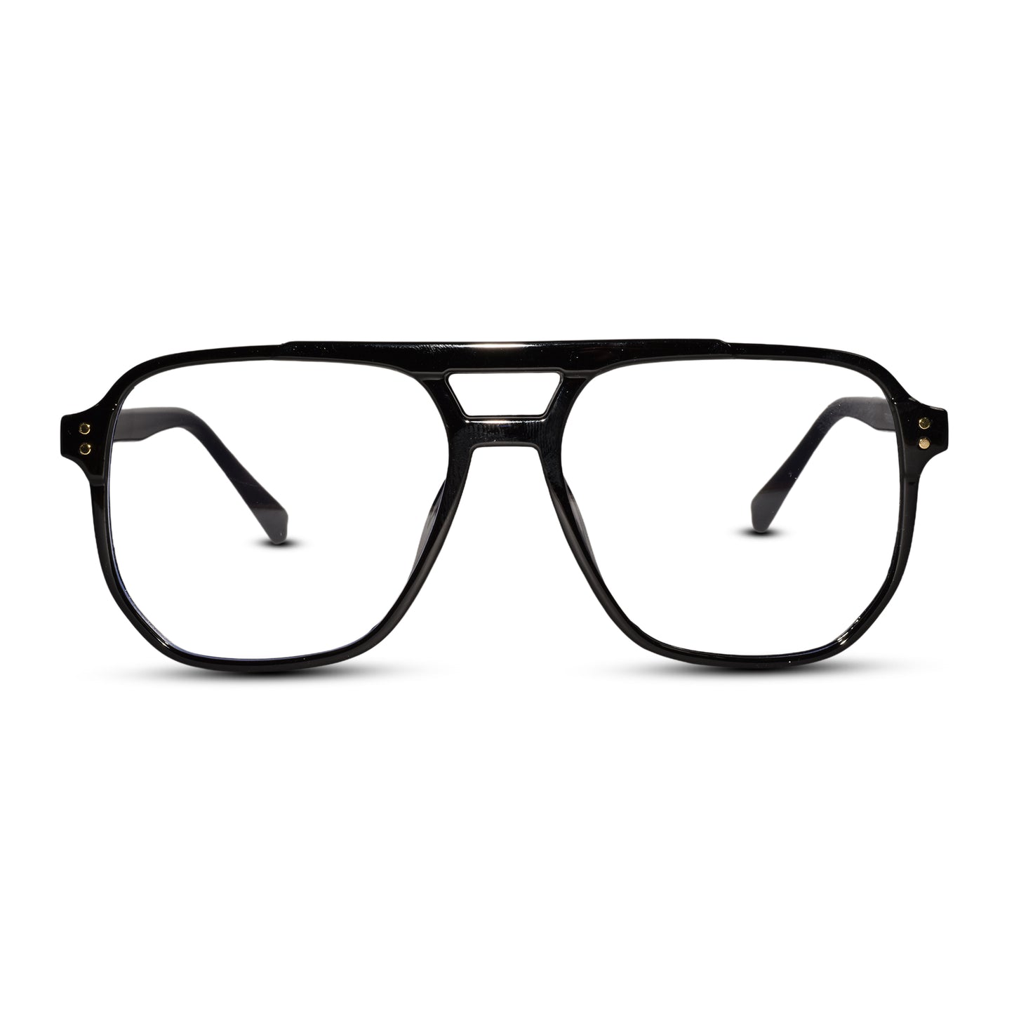 Black Marshall Rrectangular Eyeglasses For Men