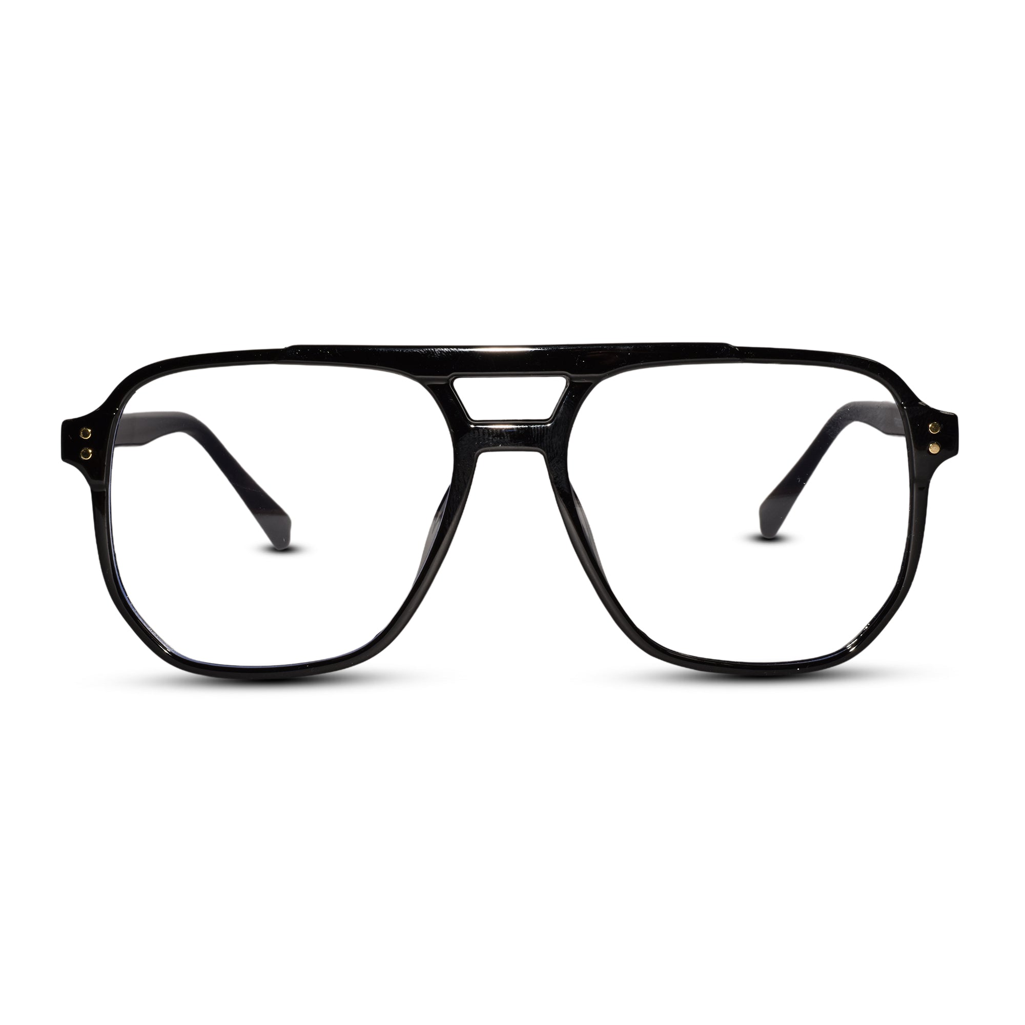 Black Marshall Rrectangular Eyeglasses For Men LKE8935-BLK