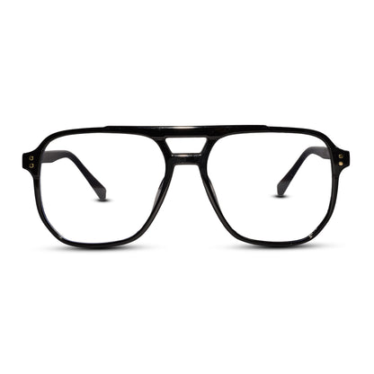 Black Marshall Rrectangular Eyeglasses For Men