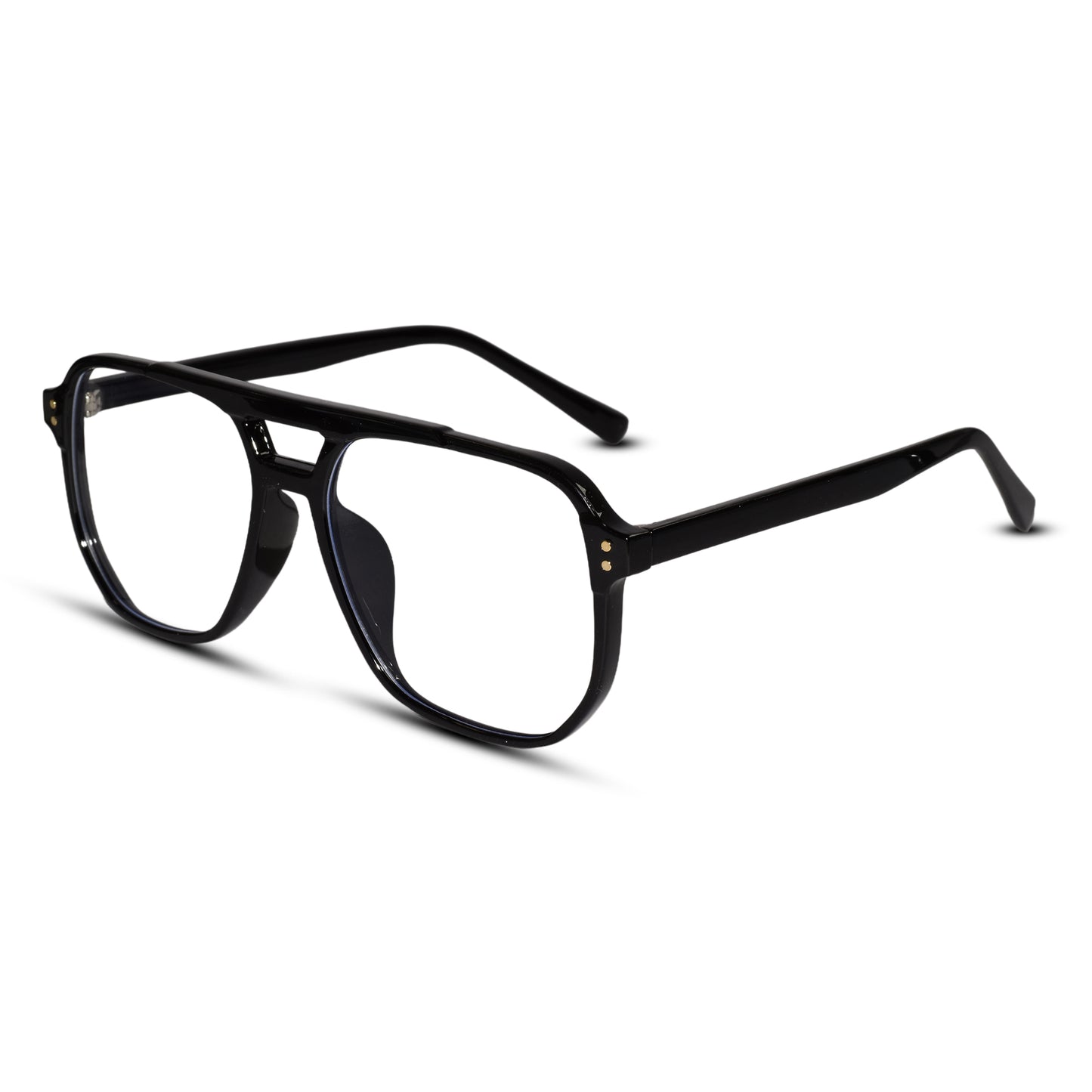 Black Marshall Rrectangular Eyeglasses For Men