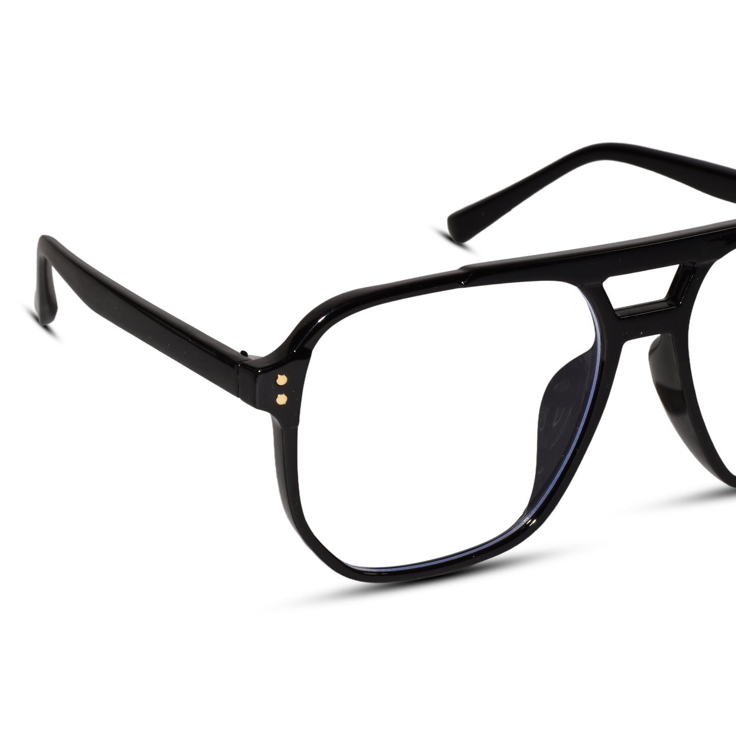 Black Marshall Rrectangular Eyeglasses For Men