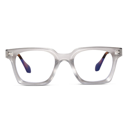 Transparent square eye glasses for men & women