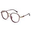 Red Hexagonal Eyeglasses For Women LKS0672-RED