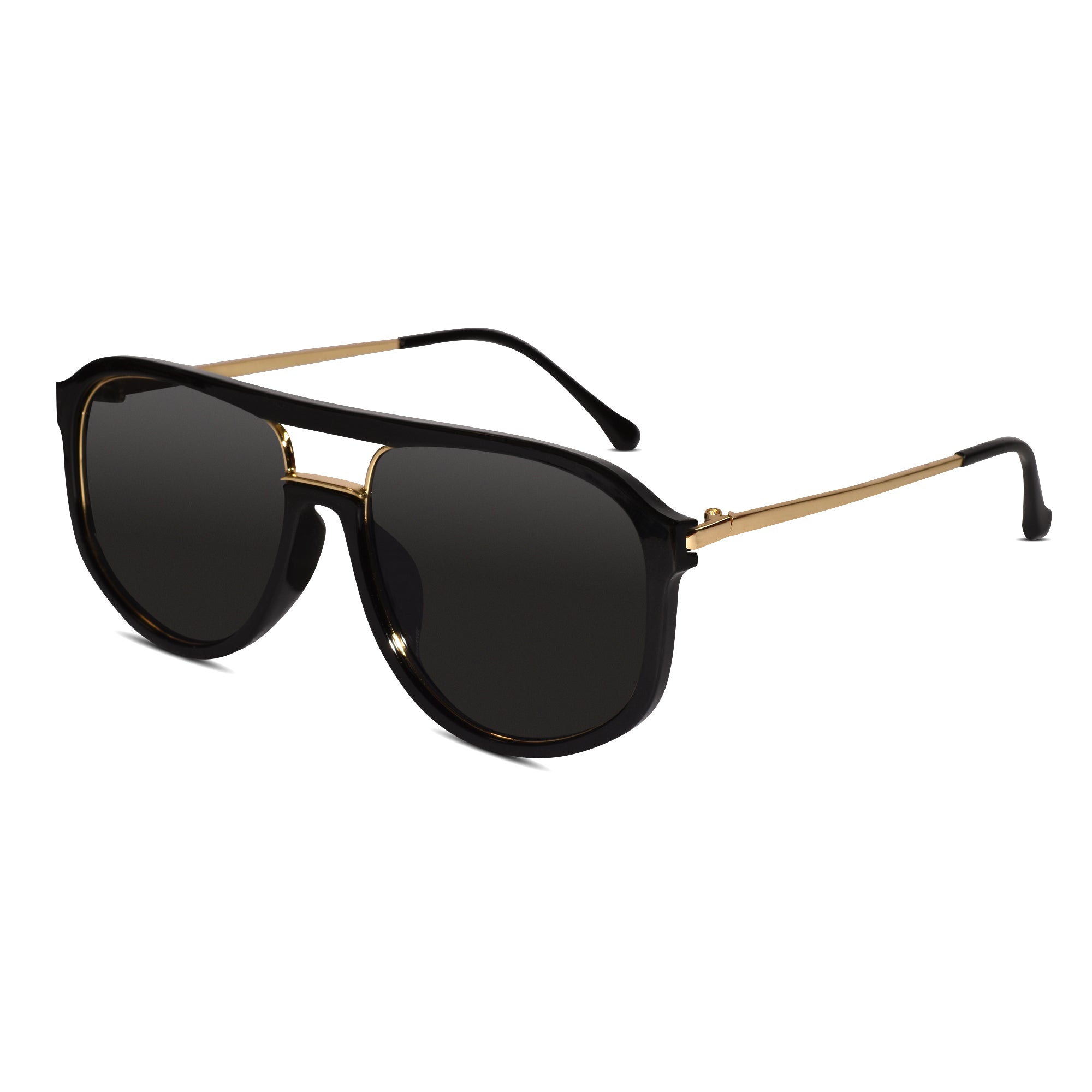 Black Gold Marshal Sunglasses For Women and Men LKS22029-BLK