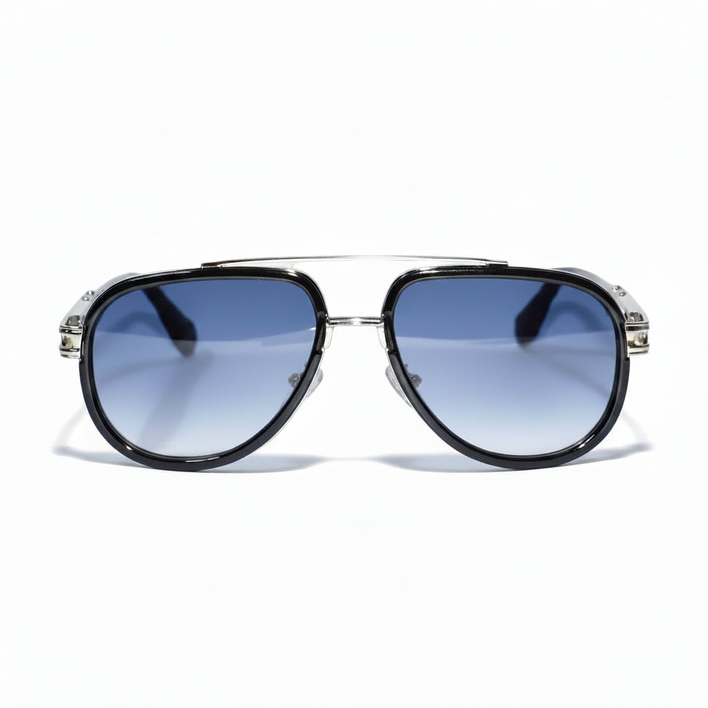 Designer Avaitor Sunglasses For Men LKS3552-BLU