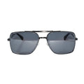 Black Rectangle Marshal Sunglasses For Men LKS2528-BLK