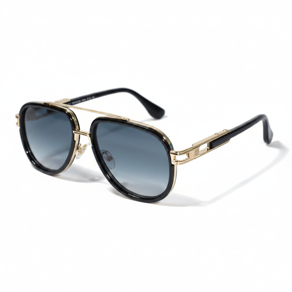 Golden Designer Sunglasses For Men LKS3552-GRN