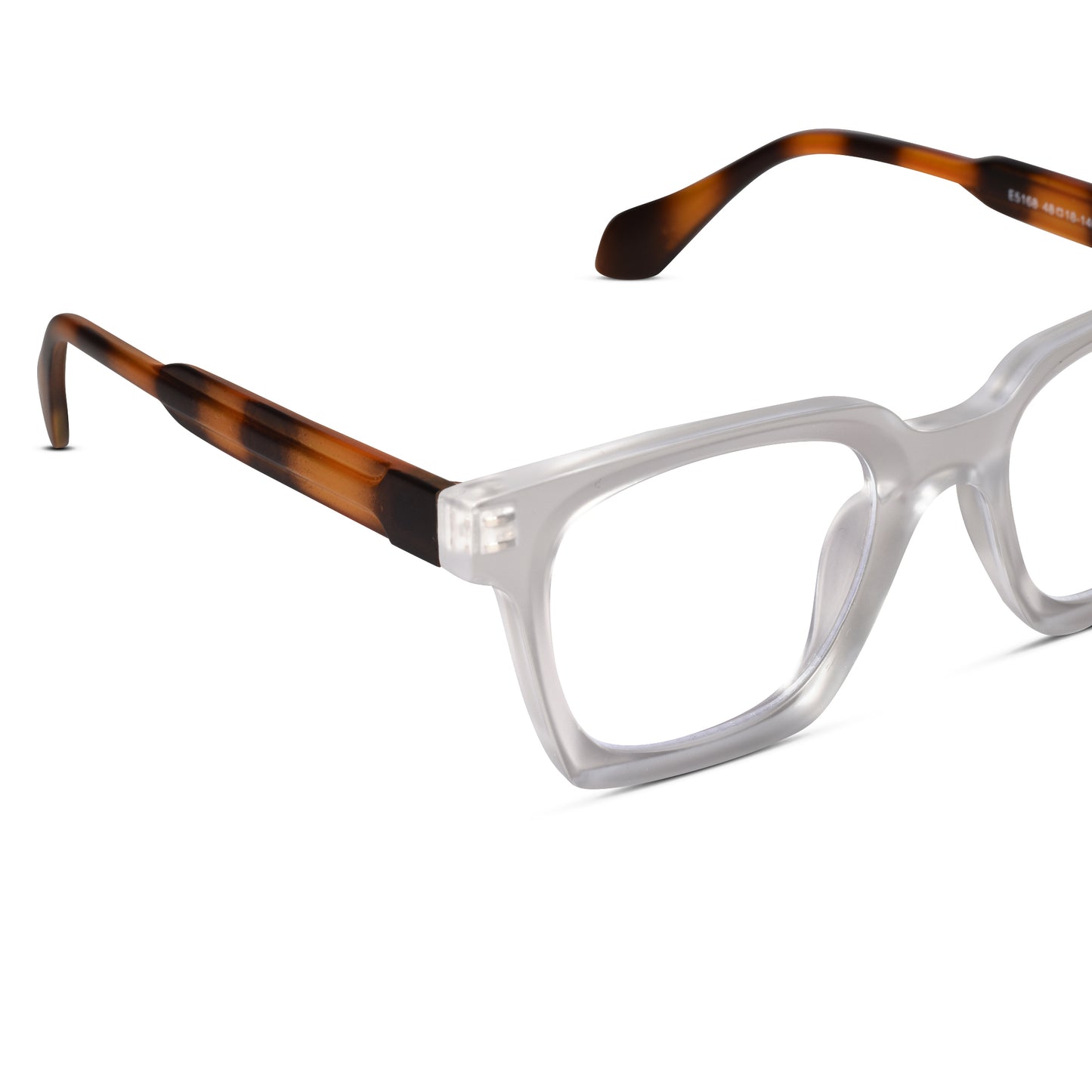 Transparent square eye glasses for men & women