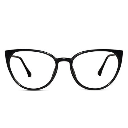Cateye black eyeglasses for women