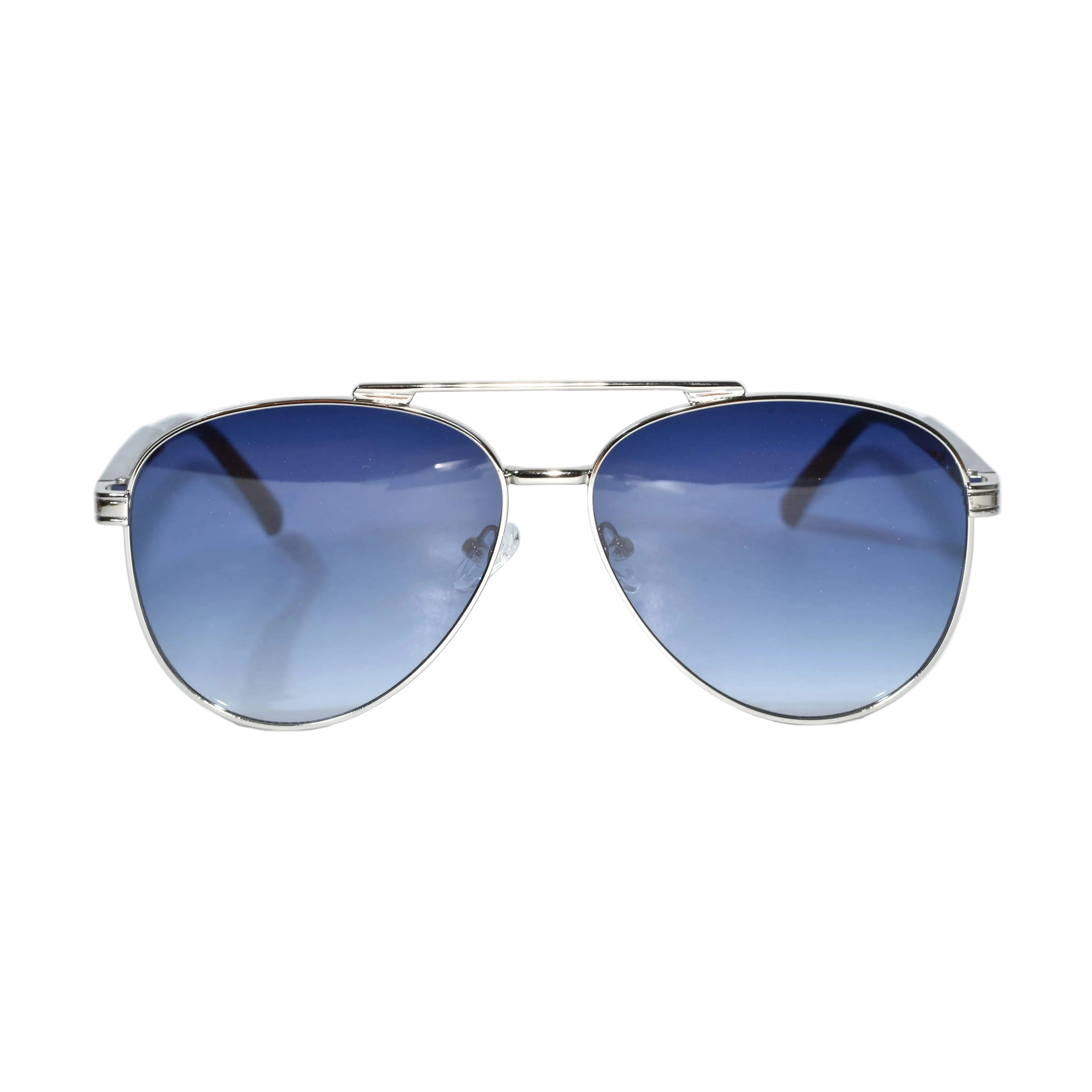 Luxury Metal Aviator Sunglasses for Men LKS3598-BLU