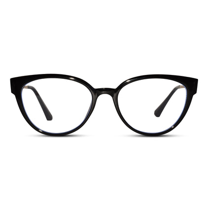 Cateye black eyeglasses for women