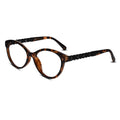 Designer Animal Print Cat eye Eyeglasses ELE9035-BRN