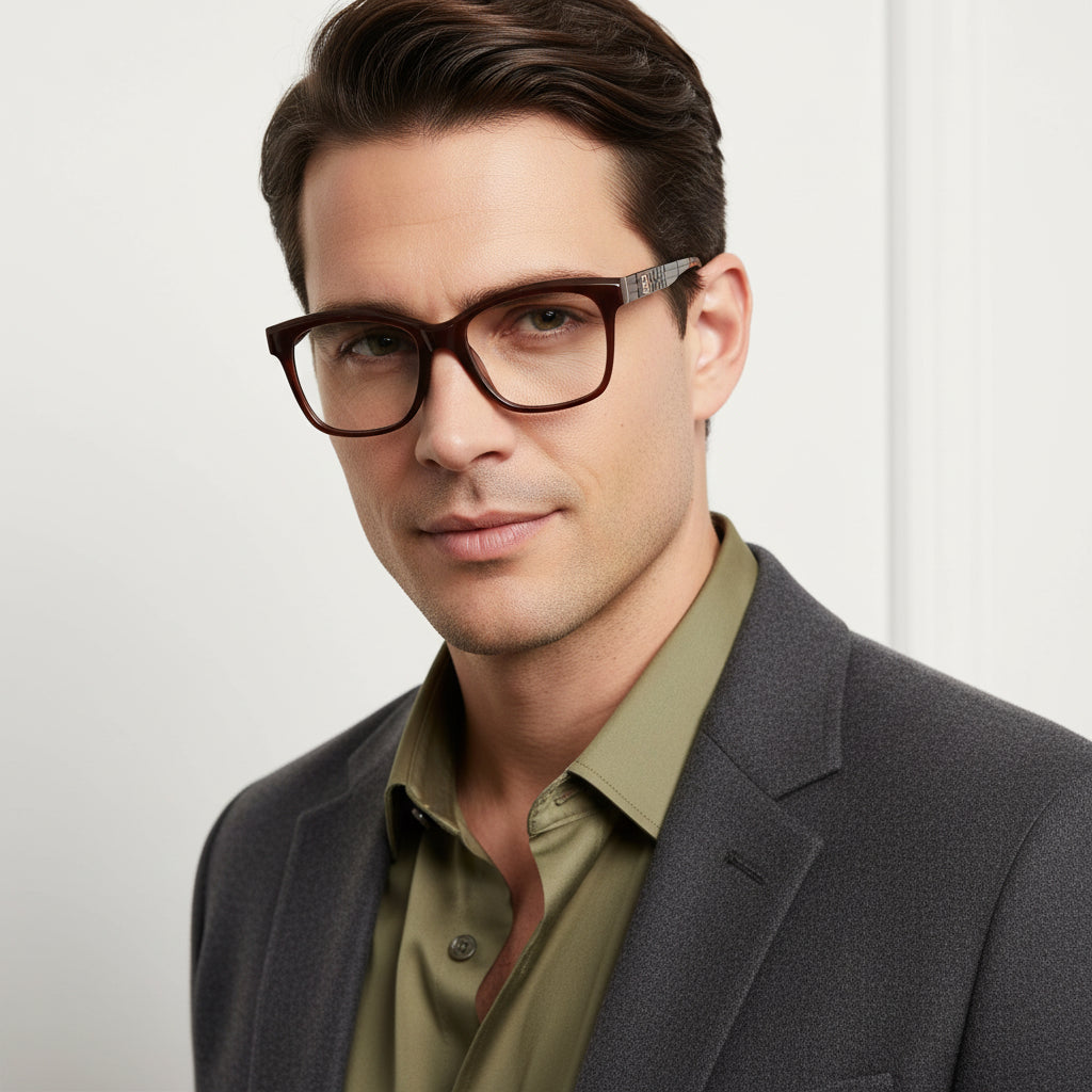 RED Bold Eyeglasses For Men & Women LKS68015-RED