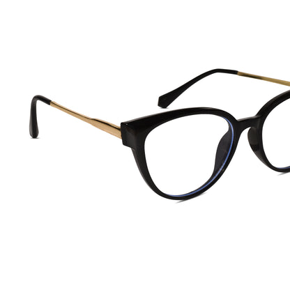 Cateye black eyeglasses for women