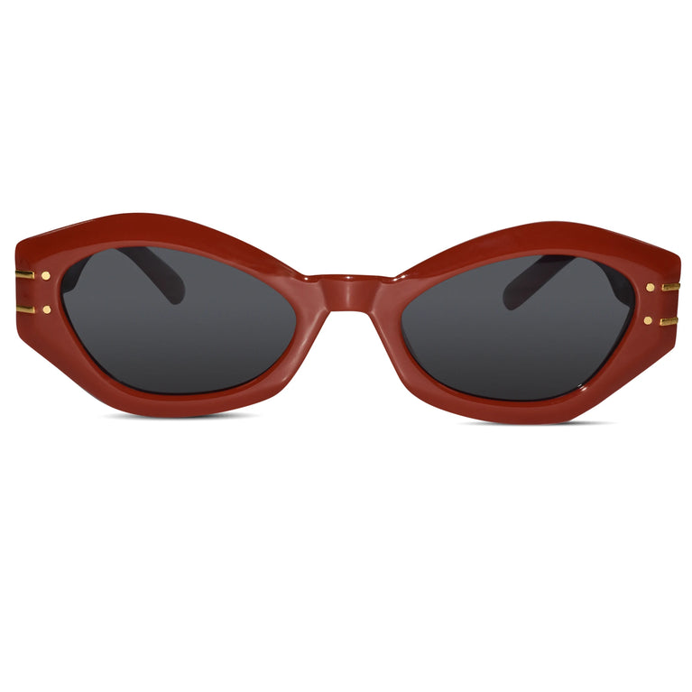 Bold cateye Red Sunglasses for women