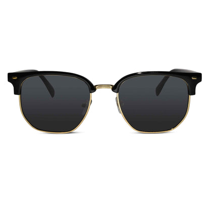 Black Golden  Clubmaster Sunglasses For Women & Men