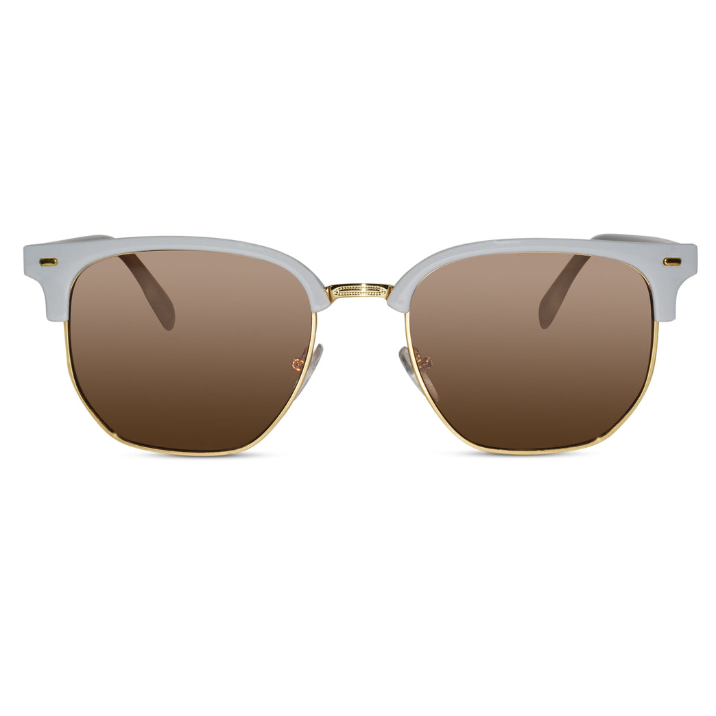 white Rectangular Sunglasses for  men & women