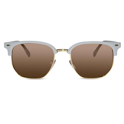 White Rectangular Sunglasses For Men & Women