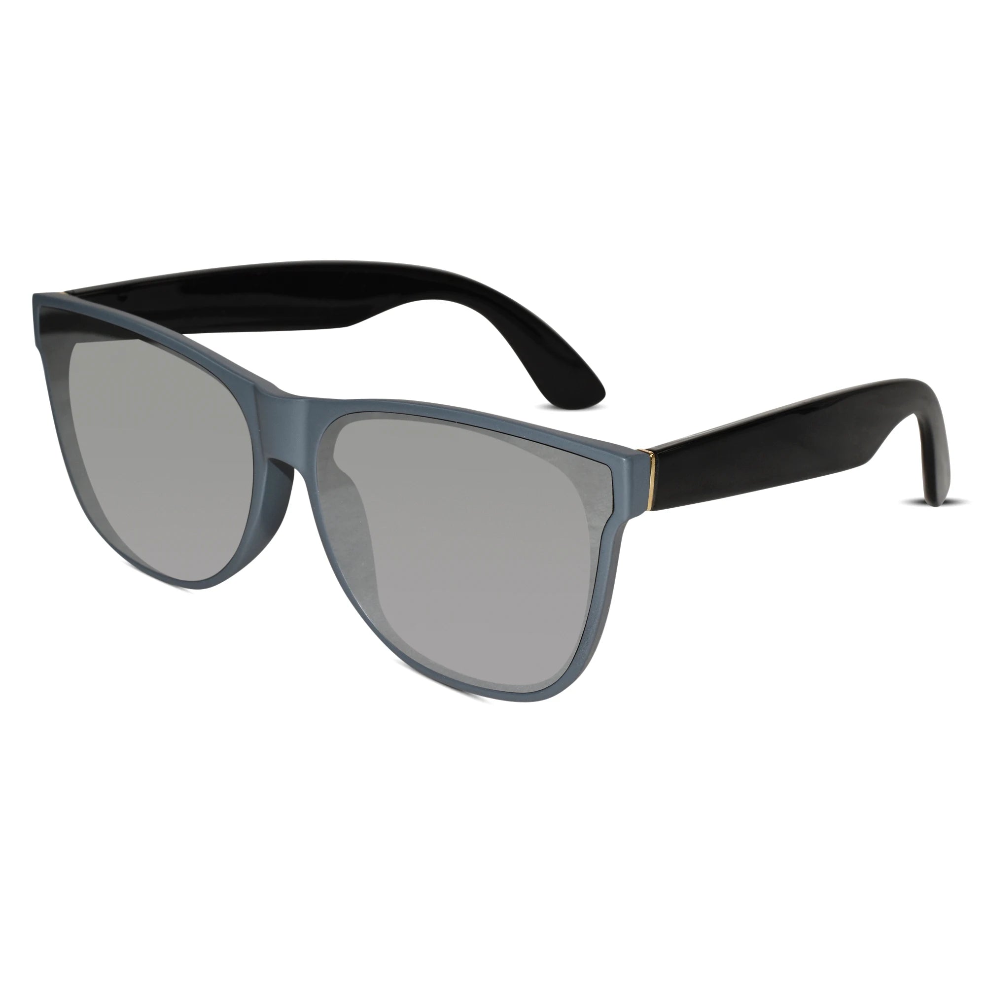 Cool grey frame designer black wayfarer sunglasses for men & women featuring UVA and UVB protection and a lightweight Tr90 material
