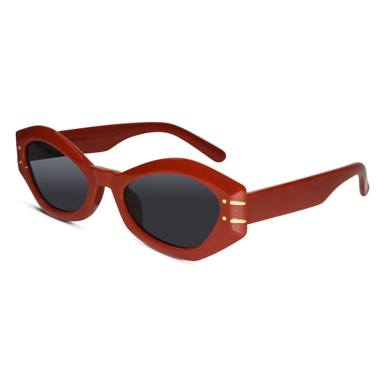 Bold cateye Red Sunglasses for women