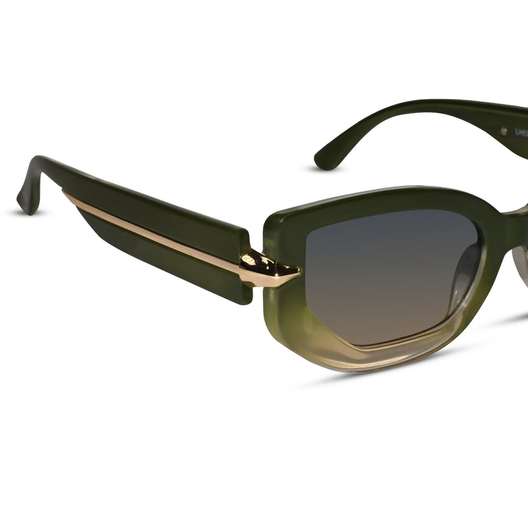 Cateye Green sunglasses for women